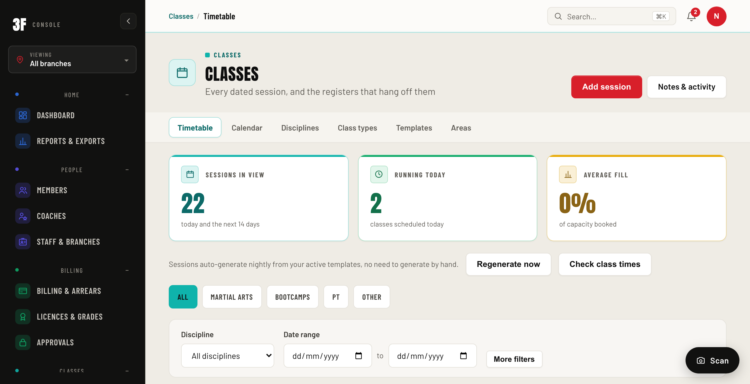 Atemi — Club Operating Platform