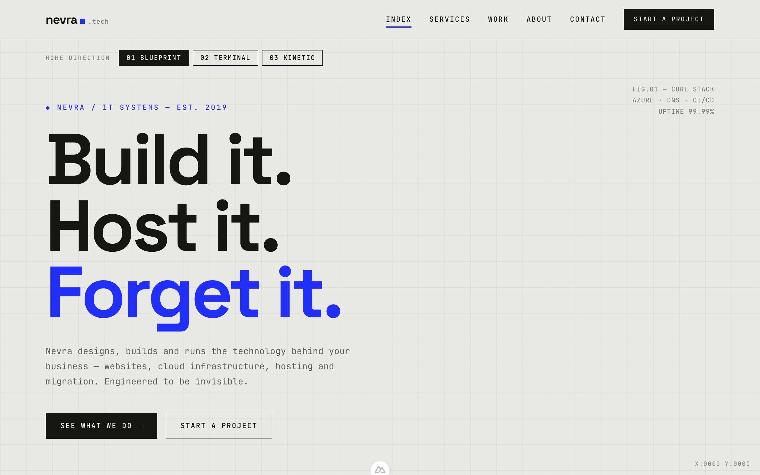 Nevra Digital Transformation Website