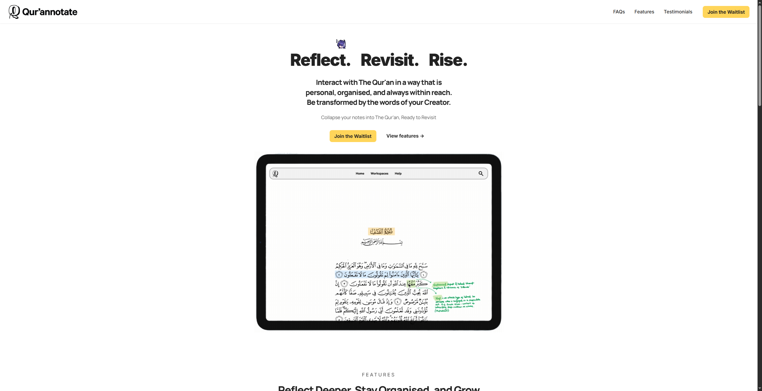 Qurannotate - Islamic Learning Platform